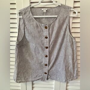 J.Crew Factory Cotton-Blend Poplin Ruffleneck Top for women